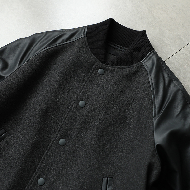 Wholesale Unisex Leather Sleeve Varsity Jacket Manufacturer - YC Apparel