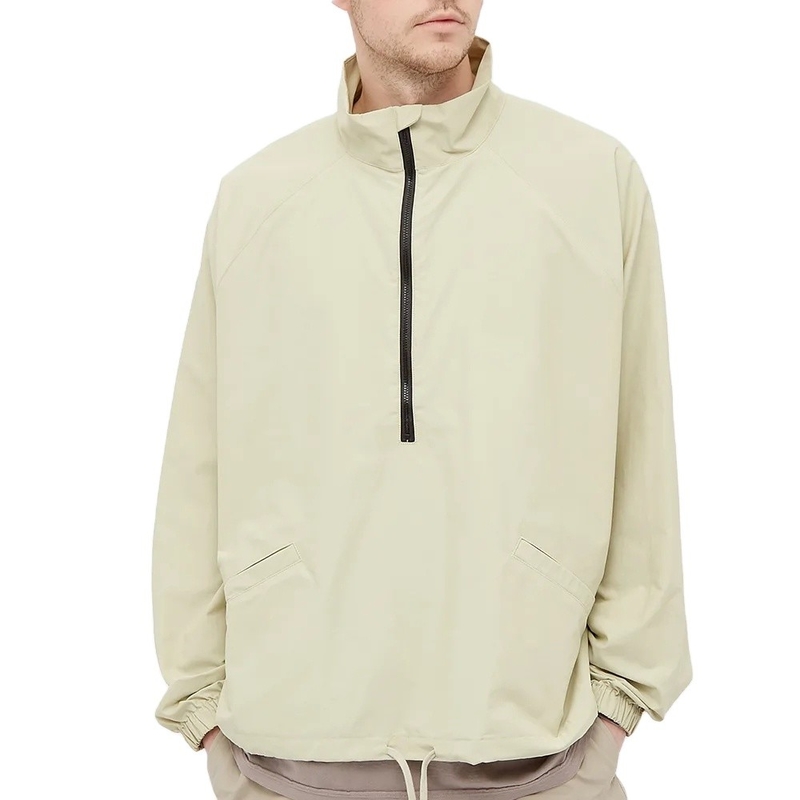 Funnel Neck Anorak Lightweight Windbreaker Jacket 