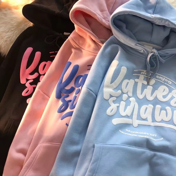 Custom 3D Powder Puff Print Hoodie