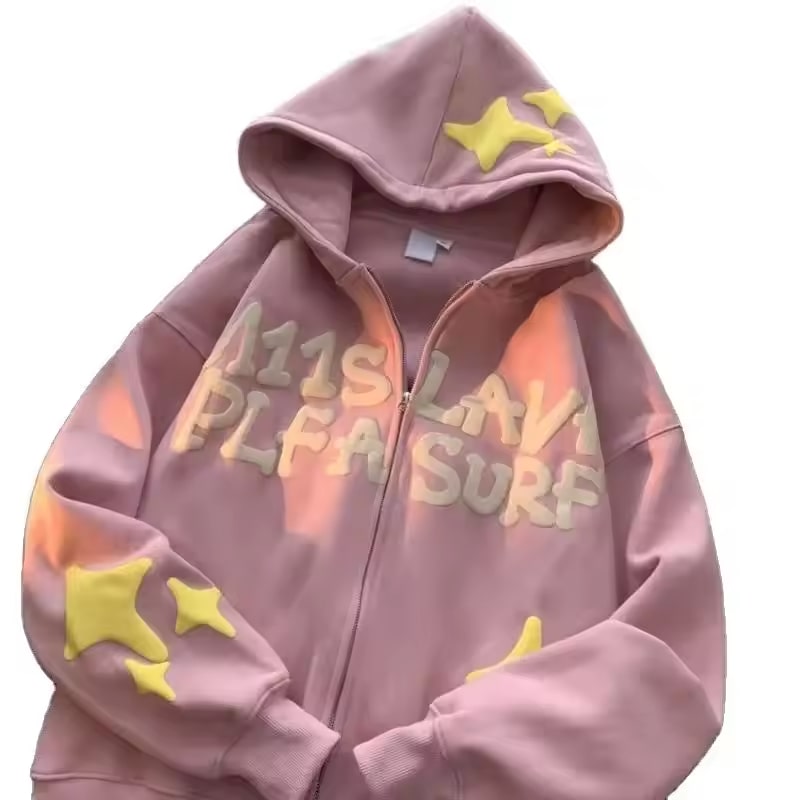 High Quality Full Zip Cotton Hoodie