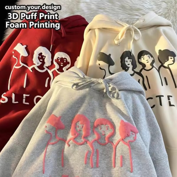 TECH WOOL COTTON PRINTED HOODIE