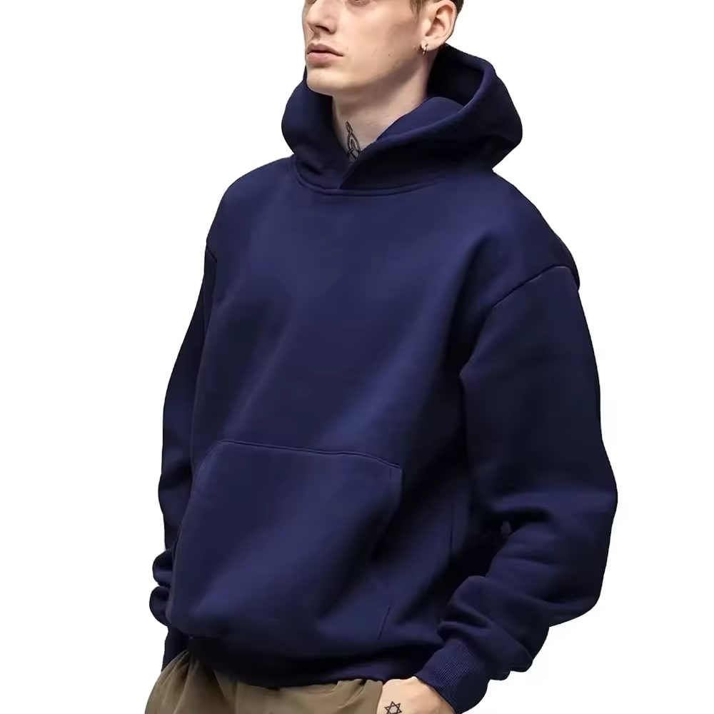 Customized Casual Plain Cotton Hoodie