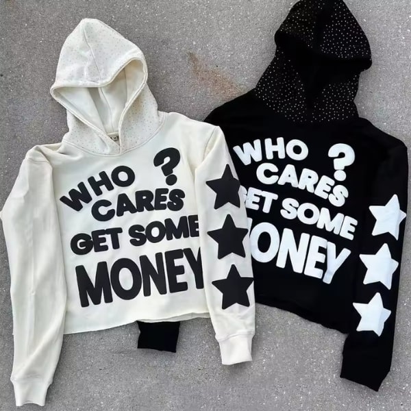 Oversized Rhinestone Hoodie