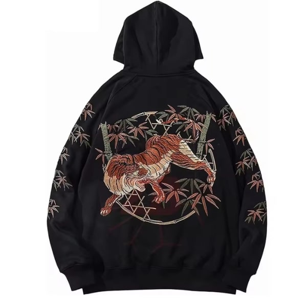 Solid Cozy Embroidered Hoodie