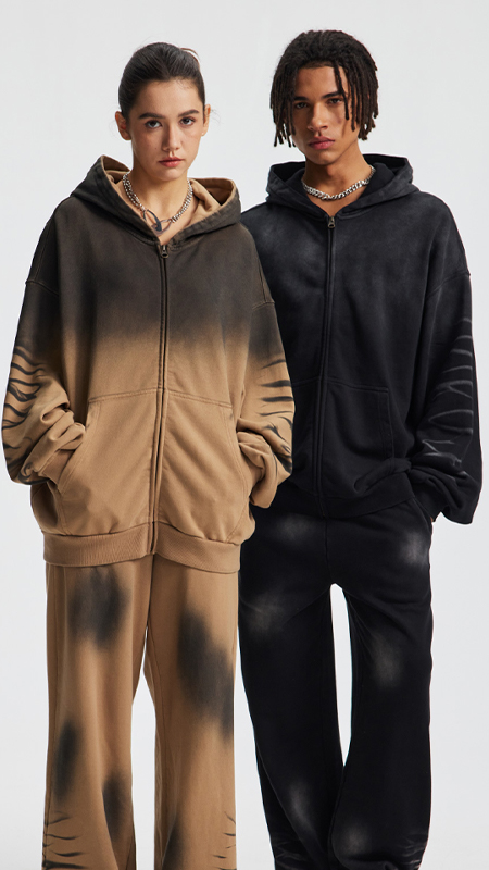 Heavyweight Zip Up Hoodie for Men Women Streetwear Style