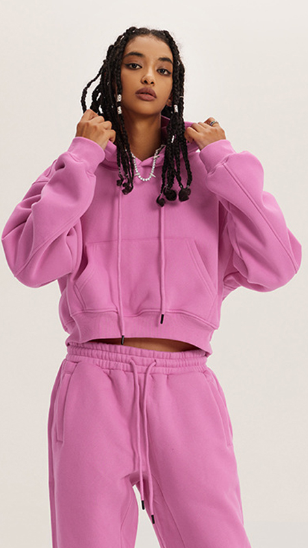 Soft Pink Cotton Hoodie Premium Quality Casual Wear