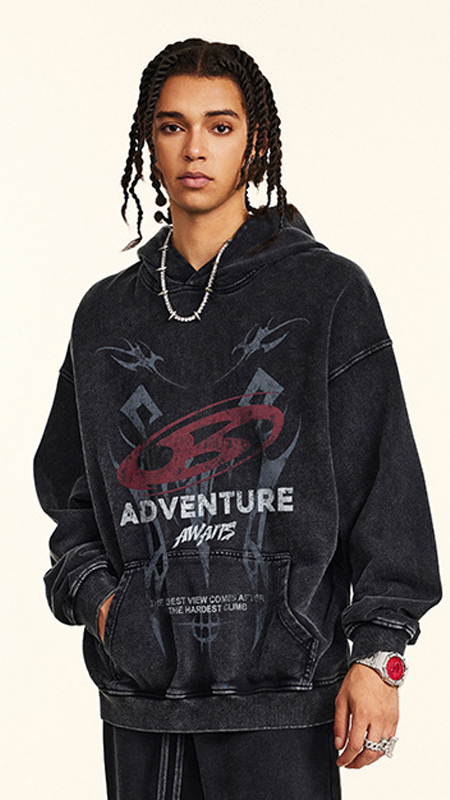 High Quality Anime Printed Hoodies Cotton Fleece