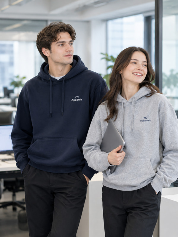 Custom embroidered corporate company hoodies - YC Apparels