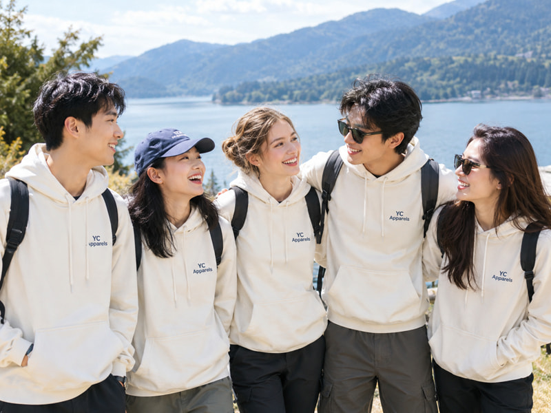 Custom hoodies for corporate team building events - YC Apparels